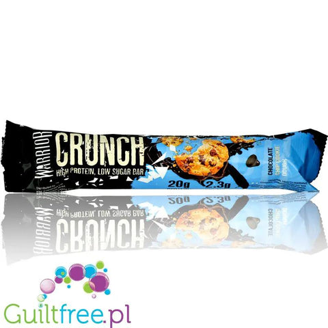 Warrior Crunch Choc Chip Cookie Dough - baton 20g białka, smak Kruche Ciastko & Czekolada by Warrior Crunch (warrior-crunch-choc-chip-cookie-dough-baton-20g-bialka-smak-kruche-ciastko-czekolada)