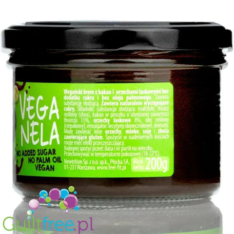 FeelFIT Veganela - wegański krem kakaowo-orzechowy bez cukru by Feel Fit (feelfit-veganela-weganski-krem-kakaowo-orzechowy-bez-cukru)