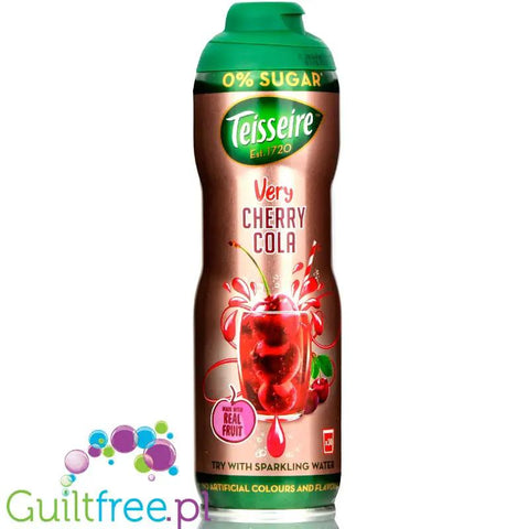 Teisseire Kids Very Cherry Cola - syrop do rozcieńczania bez cukru z sokami owocowymi by Teisseire (teisseire-kids-very-cherry-cola-syrop-do-rozcienczania-bez-cukru-z-sokami-owocowymi)