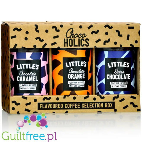 Little's ChocaHOLICS Selection Box - liofilizowana, aromatyzowana kawa instant, zestaw prezentowy 3 x 50g by Little’s (little-s-chocaholics-selection-box-liofilizowana-aromatyzowana-kawa-instant-zestaw-prezentowy-3-x-50g)