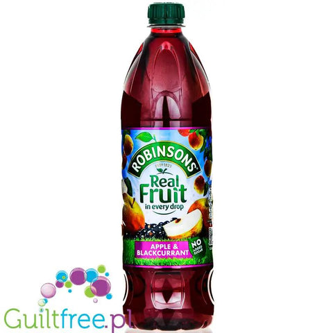 Robinsons Apple & Blackcurrant Squash - skoncentrowany syrop do rozcieńczania bez cukru i kalorii, Jabłko & Czarna Porzeczka by Robinson's (robinsons-apple-blackcurrant-squash-skoncentrowany-syrop-do-rozcienczania-bez-cukru-i-kalorii-jablko-czarna-porzeczka)