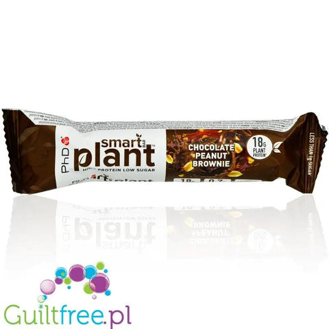 Phd Smart Plant Choc Peanut Brownie - wegański baton proteinowy bez cukru by PhD (phd-smart-plant-choc-peanut-brownie-weganski-baton-proteinowy-bez-cukru)