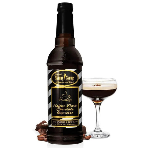 Jordan's Skinny Syrups Salted Dark Chocolate Espresso - syrop do kawy zero kalorii bez cukru, smak Espresso z Ciemną Czekoladą by Skinny Mixes Jordan's (skinny-syrups-salted-dark-chocolate-espresso-syrop-0-kcal-edycja-limitowana)