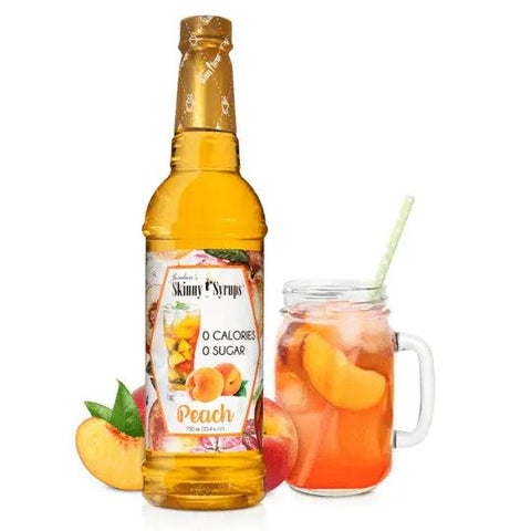 Jordan's Skinny Syrups Peach - brzoskwiniowy syrop do herbaty bez cukru, zero kalorii by Skinny Mixes Jordan's (skinny-syrups-brzoskwinia-syrop-0kcal)
