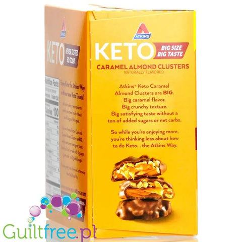 Atkins KETO Caramel Almond Clusters box 8pak- keto czekoladki bez cukru z karmelem i migdałami by Atkins (atkins-keto-caramel-almond-clusters-box-8pak-keto-czekoladki-bez-cukru-z-karmelem-i-migdalami)
