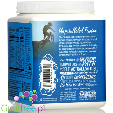 Sunwarrior Protein Warrior Blend, Natural 0,375kg - wegańska organiczna odżywka białkowa z goji i MCT by Sunwarrior (sunwarrior-protein-warrior-blend-natural-0375kg-weganska-organiczna-odzywka-bialkowa-z-goji-i-mct)