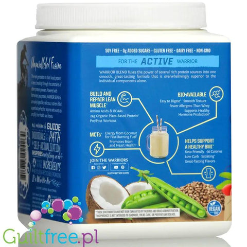 Sunwarrior Protein Warrior Blend 0,375kg, Mocha - wegańska organiczna odżywka białkowa z goji i MCT by Sunwarrior (sunwarrior-protein-warrior-blend-0375kg-mocha-weganska-organiczna-odzywka-bialkowa-z-goji-i-mct)