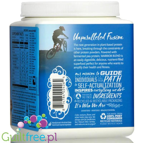 Sunwarrior Protein Warrior Blend 0,375kg, Mocha - wegańska organiczna odżywka białkowa z goji i MCT by Sunwarrior (sunwarrior-protein-warrior-blend-0375kg-mocha-weganska-organiczna-odzywka-bialkowa-z-goji-i-mct)
