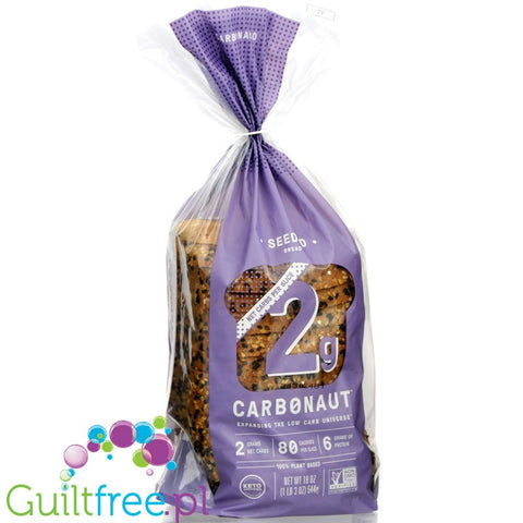 Carbonaut Low Carb Bread, Seeded - keto chleb tostowy z ziarnami 2g węglowodanów by Carbonaut (carbonaut-low-carb-bread-seeded-19-oz)