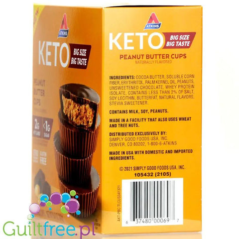 Atkins KETO Peanut Butter Cups box 8pak - keto miseczki z masłem orzechowym by Atkins (atkins-keto-peanut-butter-cups-box-8pak-keto-miseczki-z-maslem-orzechowym)
