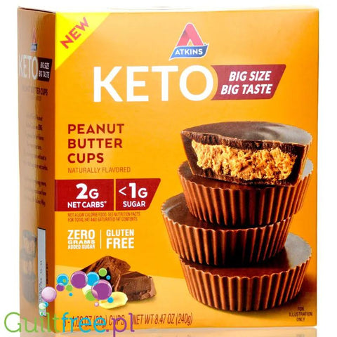 Atkins KETO Peanut Butter Cups box 8pak - keto miseczki z masłem orzechowym by Atkins (atkins-keto-peanut-butter-cups-box-8pak-keto-miseczki-z-maslem-orzechowym)