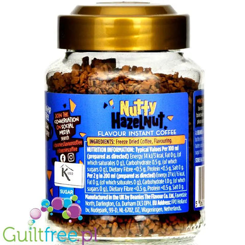 Beanies Nutty Hazelnut - liofilizowana, aromatyzowana kawa instant 2kcal by Beanies Flavour Coffee (beanies-nutty-hazelnut-liofilizowana-aromatyzowana-kawa-instant-2kcal)