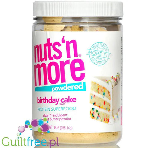 Nuts 'N More Peanut Powder Birthday Cake - masło orzechowe w proszku by Nuts'n more (nuts-n-more-peanut-powder-birthday-cake-maslo-orzechowe-w-proszku)