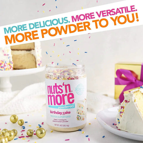 Nuts 'N More Peanut Powder Birthday Cake - masło orzechowe w proszku by Nuts'n more (nuts-n-more-peanut-powder-birthday-cake-maslo-orzechowe-w-proszku)