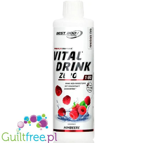 Vital Drink Malina 500ml - koncentrat bez cukru z witaminami by Best Body Nutrition (vital-drink-malina-500ml-koncentrat-bez-cukru-z-l-karnityna-i-witaminami)