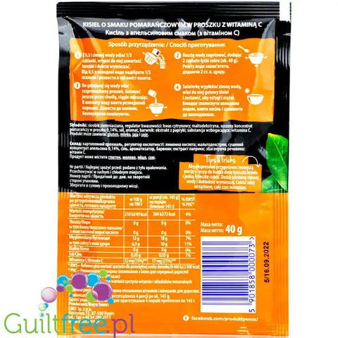 Emix Orange, sugar free jelly dessert (kisel) without sweeteners