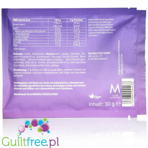 More Nutrition Chunky Flavor Blueberry Cheesecake - wegański aromat w proszku, Sernik Jagodowy & Ciasteczka by More Nutrition (more-nutrition-chunky-flavor-blueberry-cheesecake-aromat-w-proszku-sernik-jagodowy-ciasteczka)