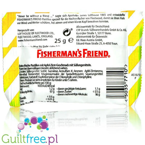 Fisherman's Friends Lemon - cytrynowo-mentolowe pastylki bez cukru by Fisherman's Friend (fisherman-s-friends-lemon-cytrynowo-mentolowe-pastylki-bez-cukru)