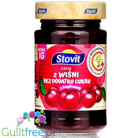 Stovit dietetyczny dżem z wiśni bez dodatku cukru, słodzony ksylitolem by Stovit (stovit-dietetyczny-dzem-z-wisni-bez-dodatku-cukru-slodzony-ksylitolem)