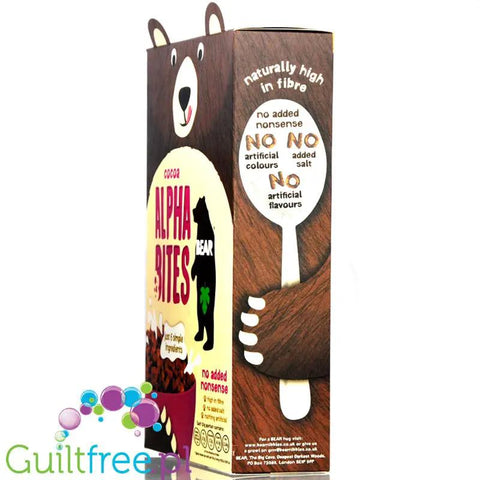 Bear Multigrain Alpha Bites Cocoa - wieloziarniste kakaowe płatki śniadaniowe bez dodatku cukru by Bear (bear-multigrain-alpha-bites-cocoa-wieloziarniste-platki-sniadaniowe-bez-dodatku-cukru)