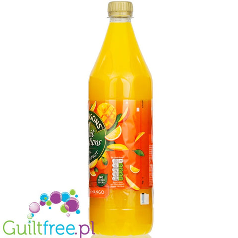 Robinsons Fruit Creations Orange & Mango Squash - skoncentrowany syrop do rozcieńczania bez cukru i kalorii by Robinson's (robinsons-fruit-creations-orange-mango-squash-skoncentrowany-syrop-do-rozcienczania-bez-cukru-i-kalorii)