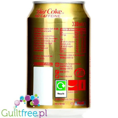 Diet Coke No Caffeine, Kate Moss - edycja limitowana Coca Cola Zero bez kofeiny, 1kcal w puszce 330ml by Coca Cola (coca-cola-zero-bez-kofeiny-1kcal-w-puszce-330ml)