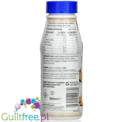 Applied Nutrition Protein Shake Double Chocolate - gotowy szejk proteinowy 42g białka & 240kcal by Applied Nutrition (applied-nutrition-protein-shake-double-chocolate-gotowy-szejk-proteinowy-42g-bialka-240kcal)