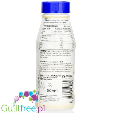 Applied Nutrition Protein Shake Vanilla Ice Cream - gotowy szejk proteinowy 42g białka & 240kcal by Applied Nutrition (applied-nutrition-protein-shake-vanilla-ice-cream-gotowy-szejk-proteinowy-42g-bialka-240kcal)