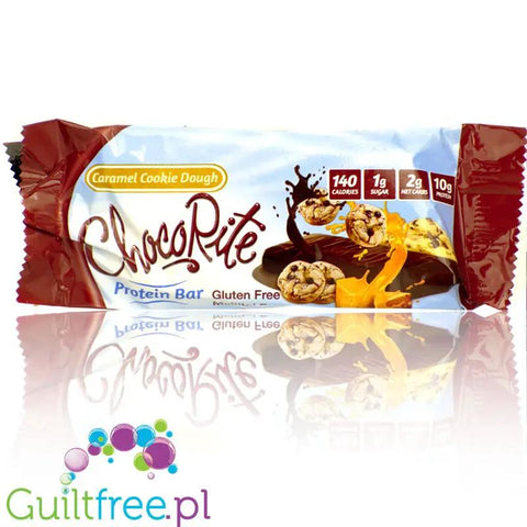 Healthsmart ChocoRite Caramel Cookie Dough - baton białkowy bez cukru i bez maltitolu by HealthSmart Foods (healthsmart-chocorite-bars-caramel-cookie-dough)