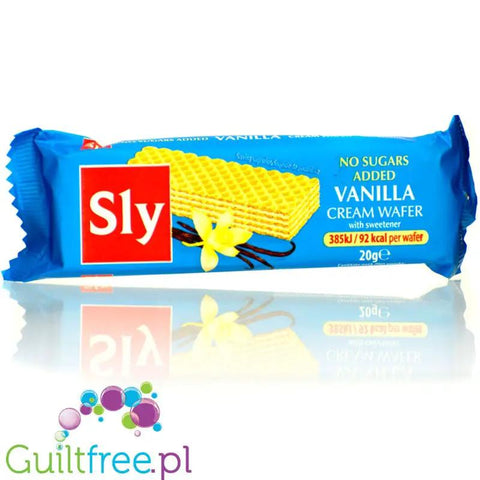 Sly Nutritia Vanilla Wafer 92kcal - wafelek z kremem waniliowym bez cukru by Sly Nutritia (sly-nutritia-vanilla-wafer-92kcal-wafelek-z-kremem-waniliowym-bez-cukru)
