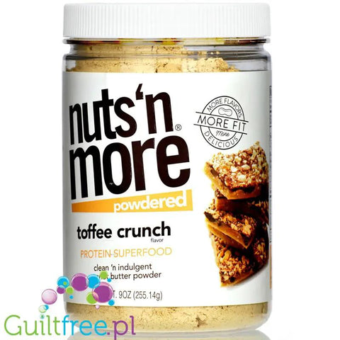 Nuts 'N More Peanut Powder Toffee Crunch - masło orzechowe w proszku z ksylitolem by Nuts'n more (nuts-n-more-peanut-powder-toffee-crunch-maslo-orzechowe-w-proszku)