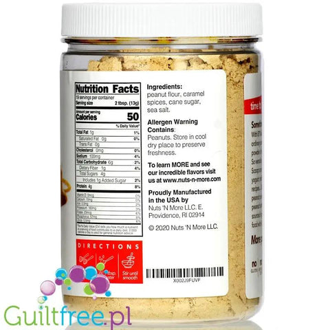 Nuts 'N More Peanut Powder Salted Caramel - masło orzechowe w proszku, smak Solony Karmel by Nuts'n more (nuts-n-more-peanut-powder-salted-caramel-maslo-orzechowe-w-proszku-smak-solony-karmel)