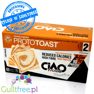 Ciao Carb Pomidorowe tosty niskowęglowodanowe 20kcal/kromka, 56% błonnika by Ciao Carb (ciaocarb-pomidorowe-tosty-niskoweglowodanowe-20kcalkromka-56-blonnika)