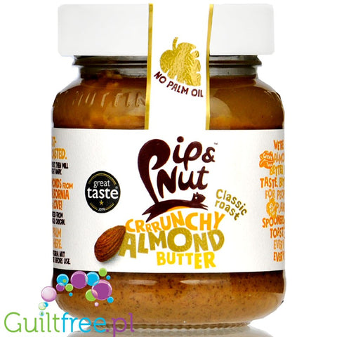 Pip & Nut Crunchy Almond masło migdałowe z kawałkami migdałów by Pip & Nut (pip-nut-crunchy-almond-maslo-migdalowe-z-kawalkami-migdalow)