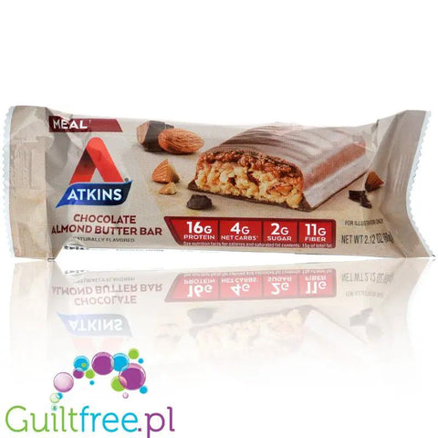 Atkins Meal Chocolate Almond Butter PUDEŁKO x 5 batonów by Atkins (atkins-meal-chocolate-almond-butter-pudelko-x-5-batonow)