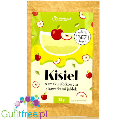 Krukam Kisiel Jabłko - kisiel o smaku jabłkowym z kawałkami jabłek, bez dodatku cukru by KruKam (krukam-kisiel-jablko-kisiel-o-smaku-jablkowym-z-kawalkami-jablek-bez-dodatku-cukru)