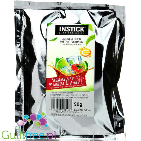 InStick Black Tea, Raspberry & Lime XXL - koncentrat napoju w proszku bez cukru na 18L, Herbata, Malina & Cytryna by INSTICK (instick-black-tea-raspberry-lime-xxl-koncentrat-napoju-w-proszku-bez-cukru-na-18l-herbata-malina-cytryna)