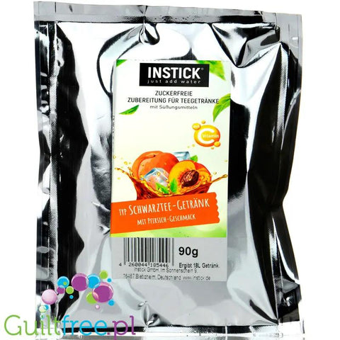 InStick Black Tea Peach XXL - koncentrat napoju w proszku bez cukru na 18L, Brzoskwiniowa Ice Tea by INSTICK (instick-black-tea-peach-xxl-koncentrat-napoju-w-proszku-bez-cukru-na-18l-brzoskwiniowa-ice-tea)
