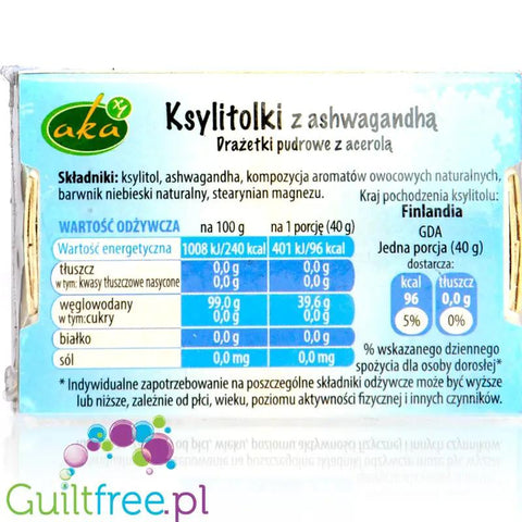 Ksylitolki Ashwaghanda drażetki z ksylitolem, bez cukru by Aka (ksylitolki-ashwaghanda-drazetki-z-ksylitolem-bez-cukru)