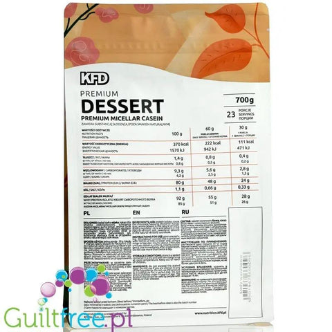 KFD Premium Protein Dessert Casein Pistachio - kazeina o smaku pistacjowym, gęste biako by KFD (kfd-premium-protein-dessert-casein-pistachio-kazeina-o-smaku-pistacjowym-geste-biako)