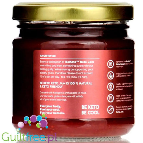 BeKeto Jam Very Strawberry - Keto Dżem™ Bardzo Truskawkowy 42kcal z erytrolem i ksylitolem by BeKETO (be-keto-jam-very-strawberry-keto-dzem-bardzo-truskawkowy-42kcal-z-erytrolem-i-ksylitolem)