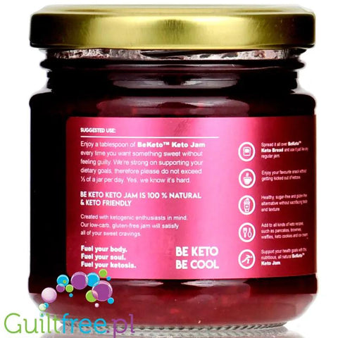 BeKeto Jam Super Raspberry - Keto Dżem™ Super Malina 58kcal z erytrolem i ksylitolem by BeKETO (beketo-keto-jam-super-raspberry-58kcal-with-erytrol-and-xylitol)