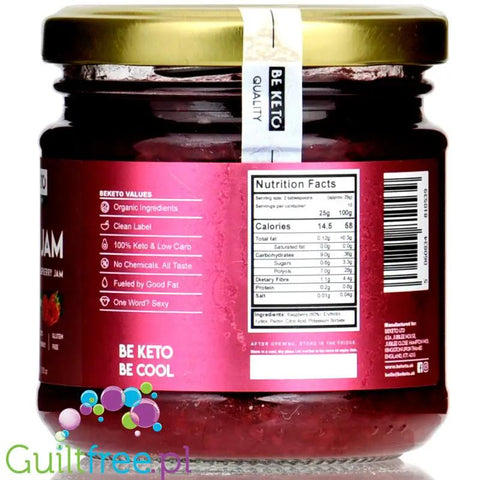 BeKeto Jam Super Raspberry - Keto Dżem™ Super Malina 58kcal z erytrolem i ksylitolem by BeKETO (beketo-keto-jam-super-raspberry-58kcal-with-erytrol-and-xylitol)