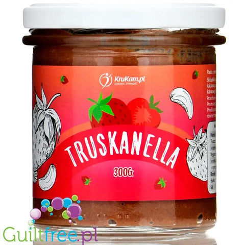 Krukam Truskanella, Czekopasta z Truskawkami - pasta cashew z ciemną czekoladą & truskawkami bez dodatku cukru by KruKam (krukam-truskanella-czekopasta-z-truskawkami-pasta-cashew-z-ciemna-czekolada-truskawkami-bez-dodatku-cukru)