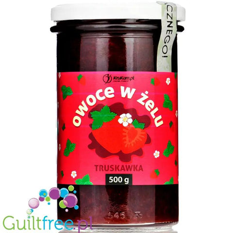 Krukam Frużelina Truskawka, owoce w żelu bez dodatku cukru, 500g by KruKam (krukam-fruzelina-truskawka-owoce-w-zelu-bez-dodatku-cukru-500g)