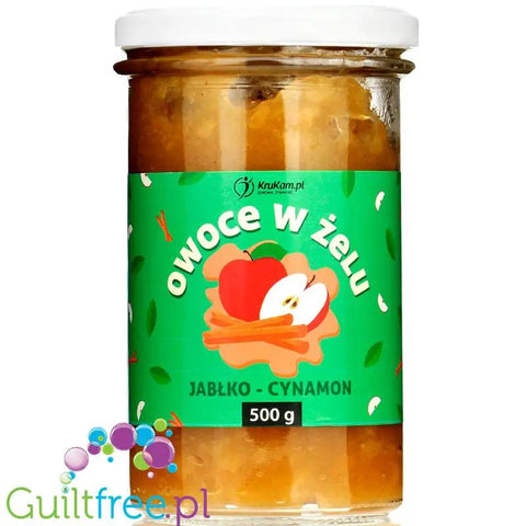 Krukam Frużelina Jabłko z Cynamonem, owoce w żelu bez dodatku cukru, 500g by KruKam (krukam-fruzelina-jablko-z-cynamonem-owoce-w-zelu-bez-dodatku-cukru-500g)