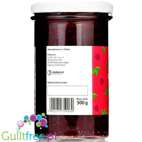 Krukam Frużelina Malina, owoce w żelu bez dodatku cukru, 500g by KruKam (krukam-fruzelina-malina-owoce-w-zelu-bez-dodatku-cukru-500g)