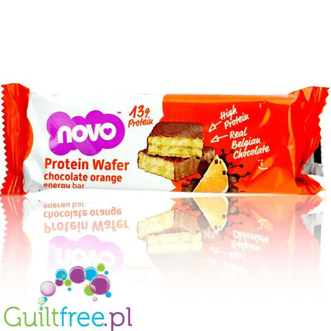 Novo Foods Wafer Chocolate Orange - wafelek proteinowy, Czekolada & Pomarańcza by Novo Easy Protein (Protein Bites) (novo-foods-wafer-chocolate-orange-wafelek-proteinowy-czekolada-pomarancza)