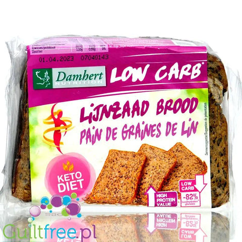 Damhert KETO Low Carb Bread - gotowy chleb 82% mniej węglowodanów by Damhert (damhert-keto-low-carb-bread-gotowy-chleb-proteinowy)