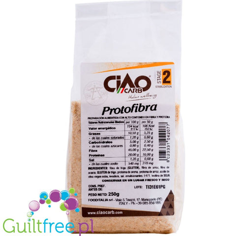 Ciao Carb ProtoFibra Stage2 - niskowęglowodanowa bułka tarta, 48g błonnika by Ciao Carb (ciao-carb-protofibra-stage2-niskoweglowodanowa-bulka-tarta-48g-blonnika)